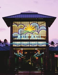 Business sign by encore image for Maui Mall