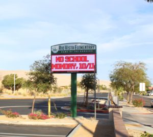 School Signs, Cathedral City Rio Vista Elementary