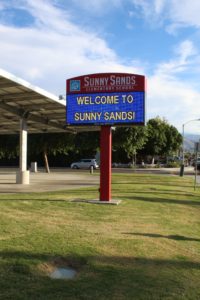 School Signs, Cathedral City Sunny Sands Elementary