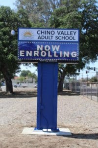 School Signs, Chino CA | Chino Valley Adult School