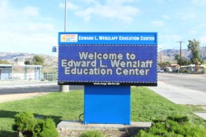 School Signs, Desert Hot Springs CA | Edward L. Wanzlaff Education Center
