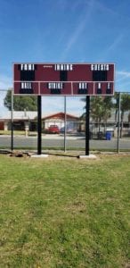 Scoreboard Signs, Fontana CA | Fontana High School
