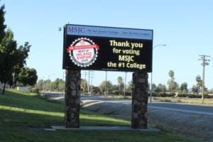 School Signs, San Jacinto CA | Mt. San Jacinto College