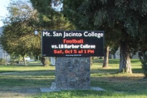 School Signs, San Jacinto CA | Mt. San Jacinto College