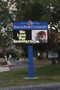School Signs, Rancho Mirage Rancho Mirage Elementary