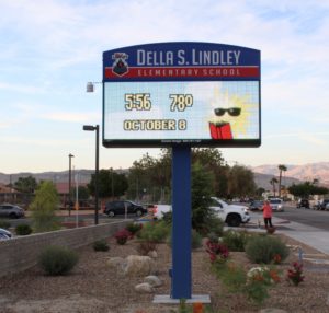 School Signs, Thousand Palms Della S Lindley Elementary