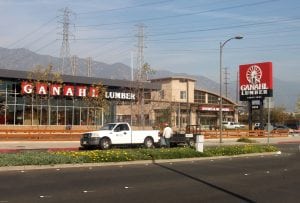 Building Sign, Pasadena CA | Ganahl Lumber