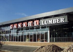 Building Sign, Pasadena CA | Ganahl Lumber