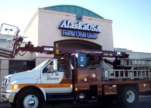 Building Sign, Victorville CA | Alaska USA Credit Union