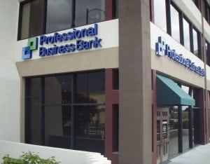 Building Sign, Pasadena CA | Professional Business Bank
