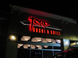 Building Sign, Ontario, CA | Toro Sushi