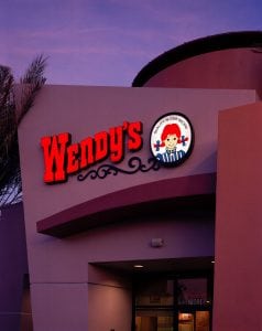 Building Sign, Palm Springs CA | Wendy’s