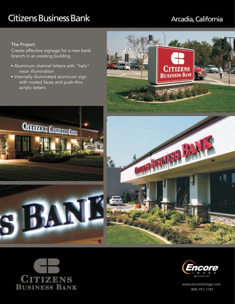 Citizens Business Bank brochure