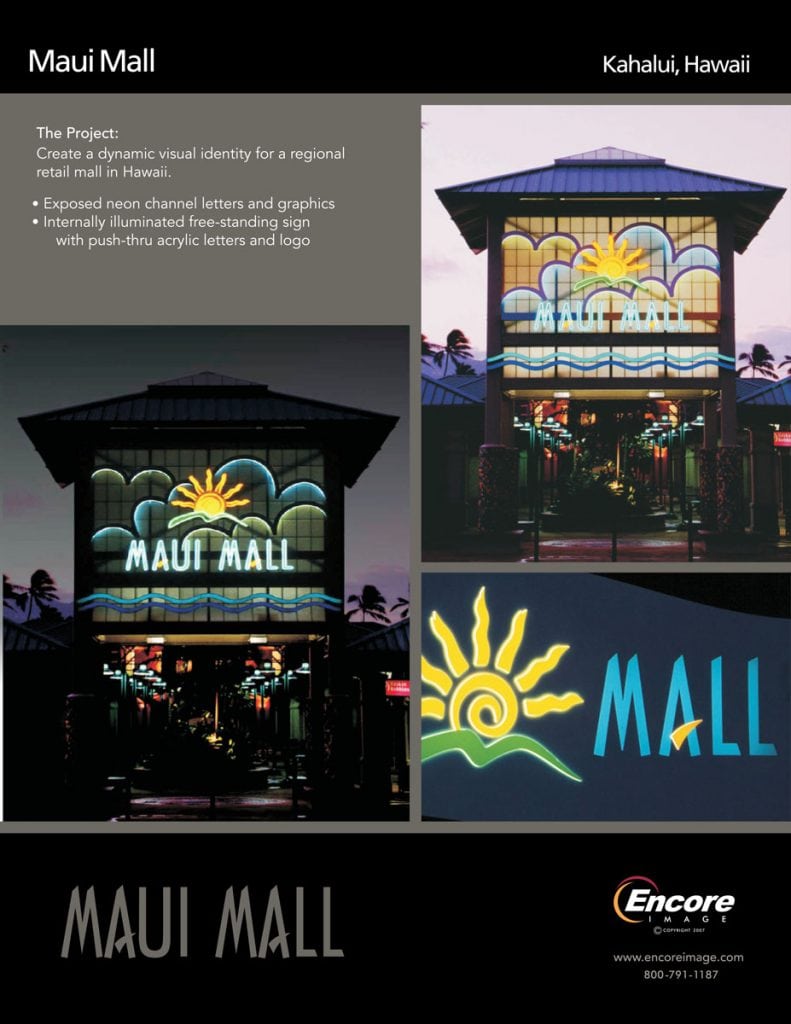 Maui Mall brochure