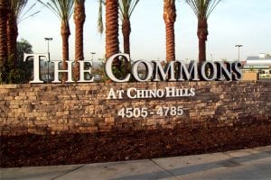 Monument Sign, Chino Hills CA | Ranch The Commons