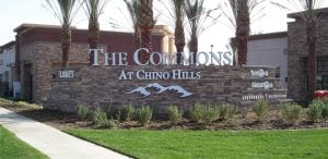 Monument Sign, Chino Hills CA | Ranch The Commons