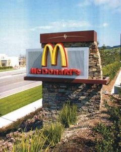 Monument Sign, Ladera Ranch CA | McDonald's