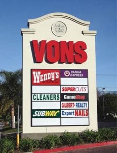 Multi-Tenant Sign, Covina CA | Berkley Square