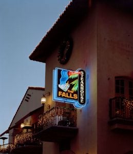 Custom Neon Signs, Palm Springs CA | The Falls Prime Steak House