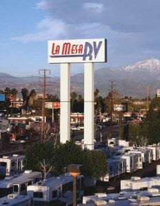 Pylon Sign, La Mesa CA, La Mesa RV