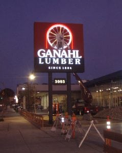 Pylon Sign, Pasadena CA, Ganahl Lumber