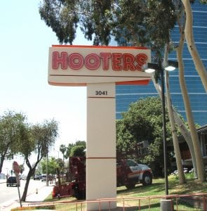 Pylon Sign, West Covina CA, Hooters