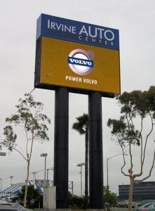 Pylon Sign, Irvine CA, Irvine Auto Center