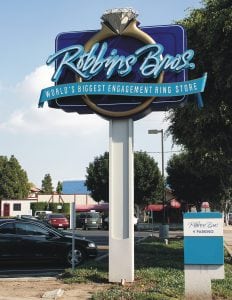 Pylon Sign, Fullerton CA, Robbin's Bros.