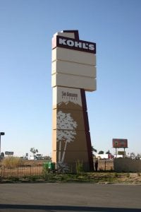 Pylon Sign, Banning CA, Kohl's