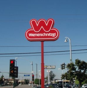 Pylon Sign, San Antonio TX, Wienerschnitzel