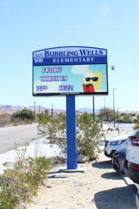 School Signs, Desert Hot Springs Bubbling Wells Elementary 1