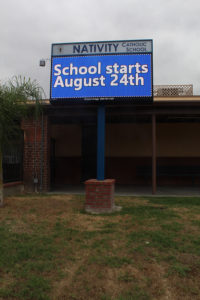 School Signs, El Monte Nativity Catholic School