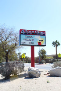 School Signs, Desert Hot Springs Desert Springs Middle School