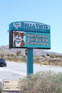 School Signs, Desert Hot Springs Bella Vista Elementary