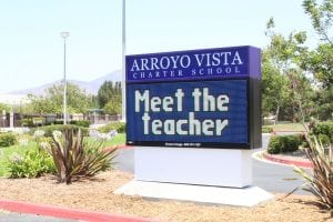 School Signs, Chula Vista CA | Arroyo Vista Charter School