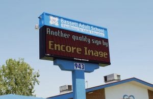 School Signs, La Puente CA | Bassett Adult School