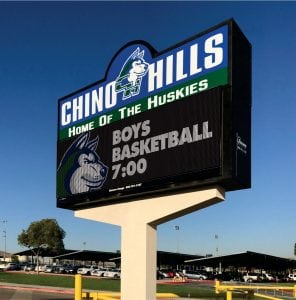 School Signs, Chino Hills CA | Chino Hills High School