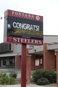 School Signs, Fontana, CA | Fontana High School