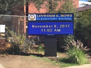 School Signs, Culver City CA | Linwood E. Howe Elementary School