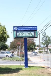 School Signs, West Covina CA | OrangeWood Elementary School