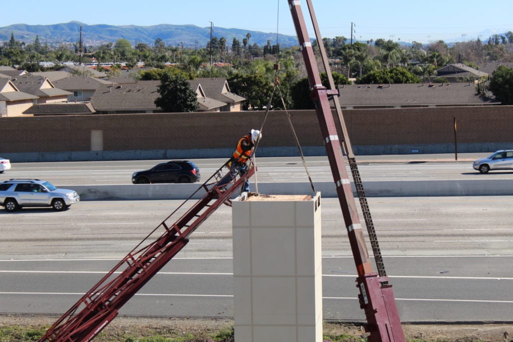 CSUF graphic display sign construction