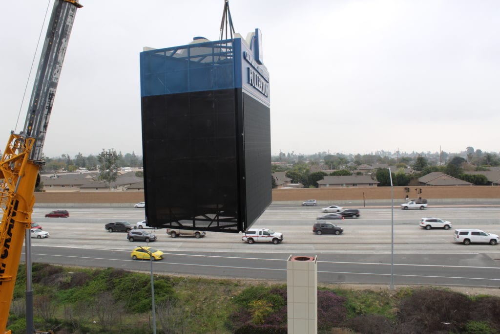 CSUF graphic display sign construction